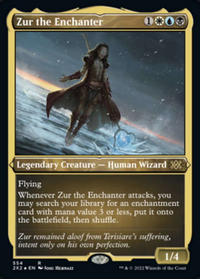 Zur the Enchanter (Foil Etched) [Double Masters 2022] | The Time Vault CA