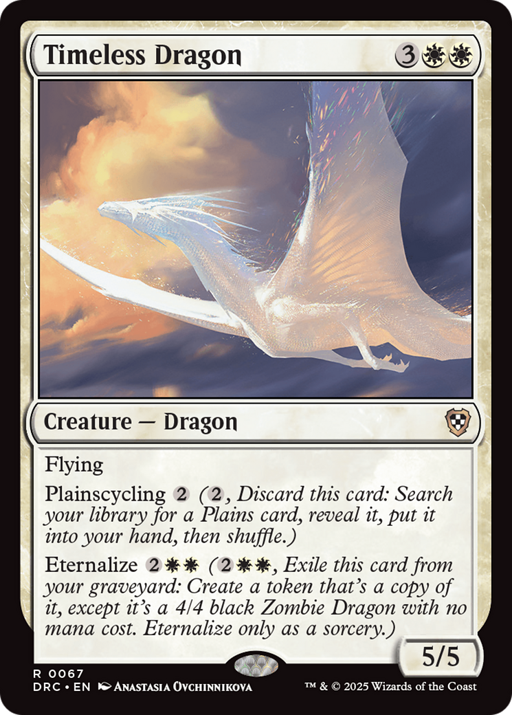 Timeless Dragon [Aetherdrift Commander] | The Time Vault CA