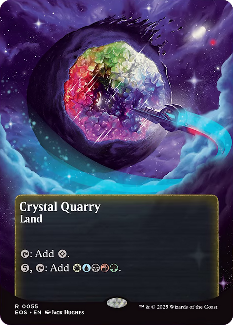 Crystal Quarry (0055) (Borderless) [Edge of Eternities: Stellar Sights] | The Time Vault CA