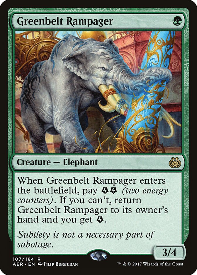 Greenbelt Rampager [Aether Revolt] | The Time Vault CA