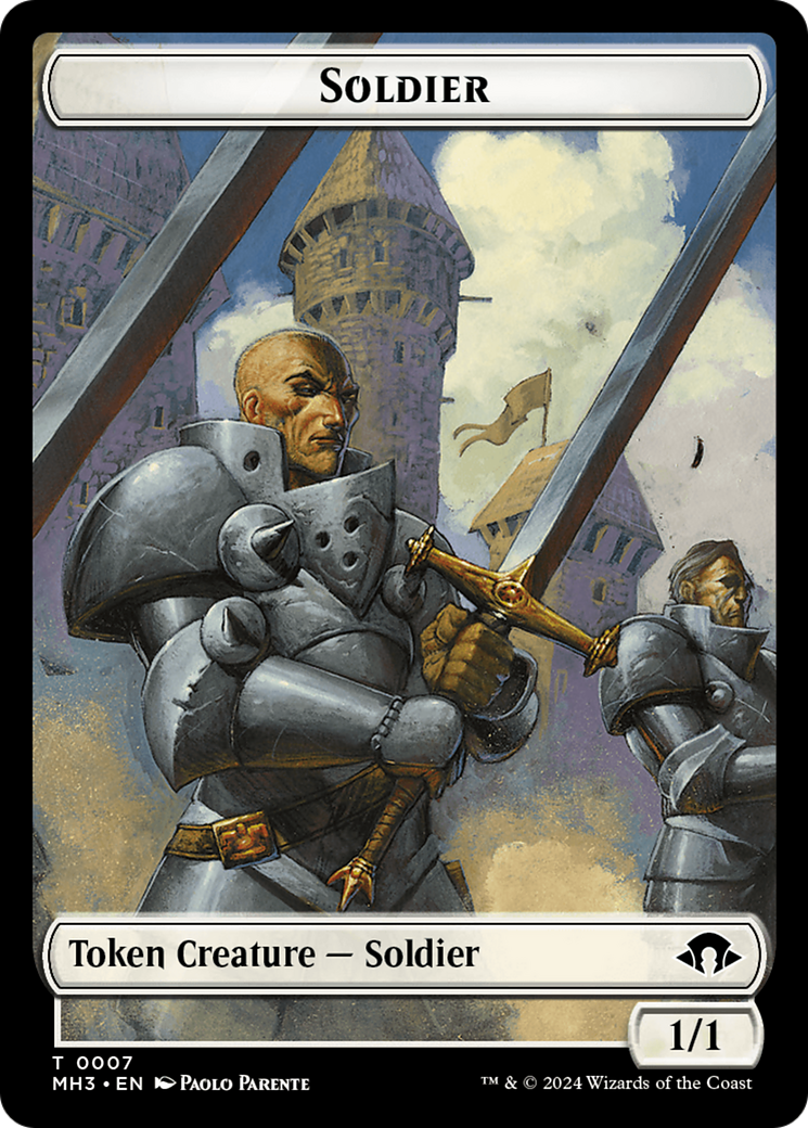 Eldrazi Spawn // Soldier Double-Sided Token [Modern Horizons 3 Tokens] | The Time Vault CA