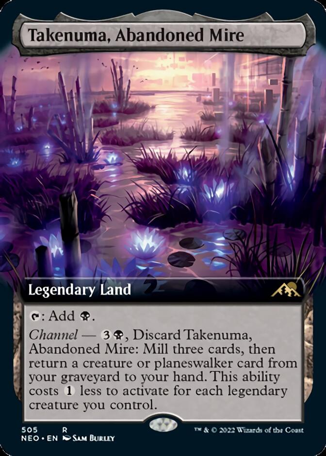 Takenuma, Abandoned Mire (Extended Art) [Kamigawa: Neon Dynasty] | The Time Vault CA