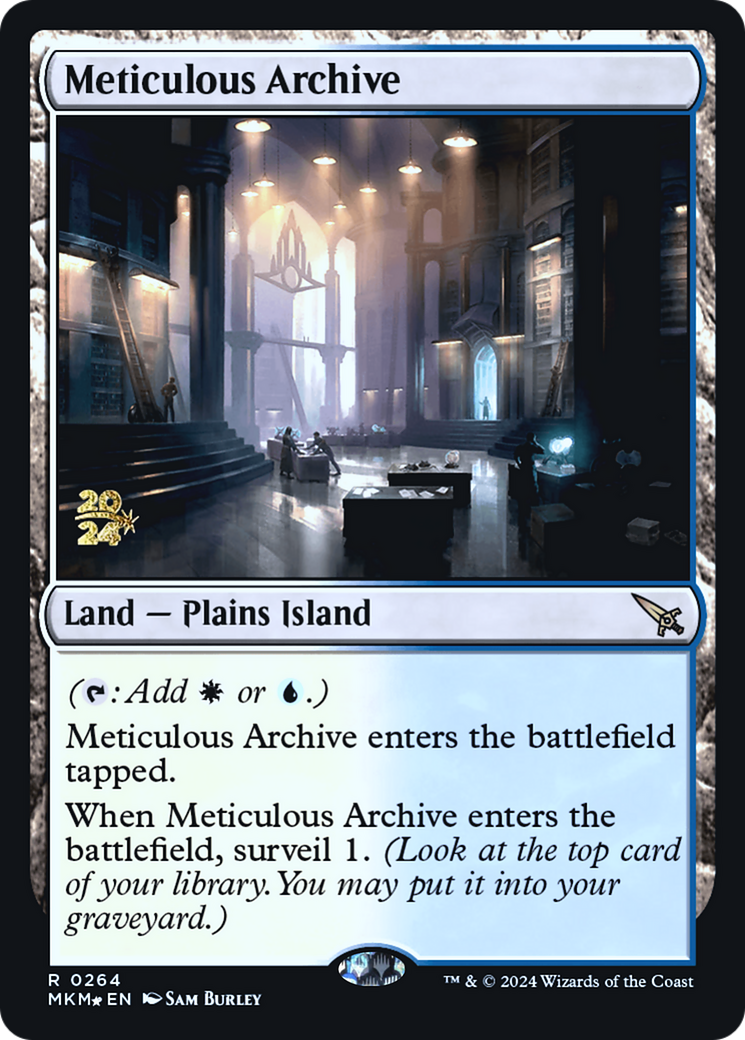 Meticulous Archive [Murders at Karlov Manor Prerelease Promos] | The Time Vault CA