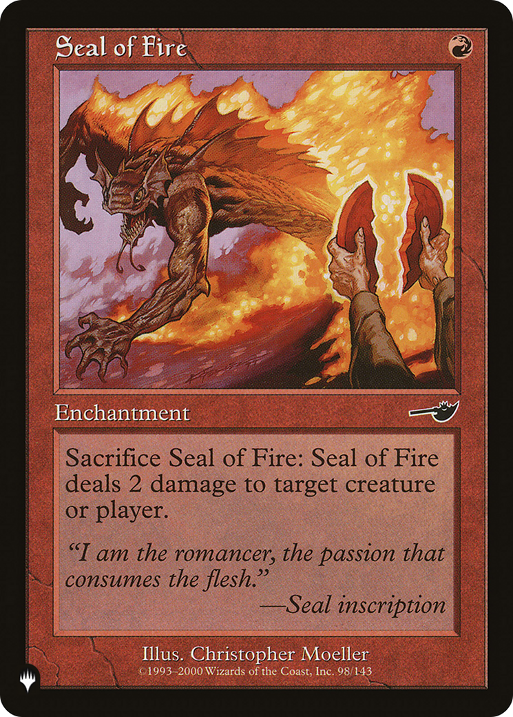 Seal of Fire [The List] | The Time Vault CA