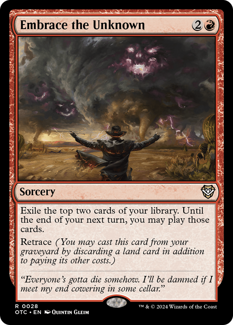 Embrace the Unknown [Outlaws of Thunder Junction Commander] | The Time Vault CA