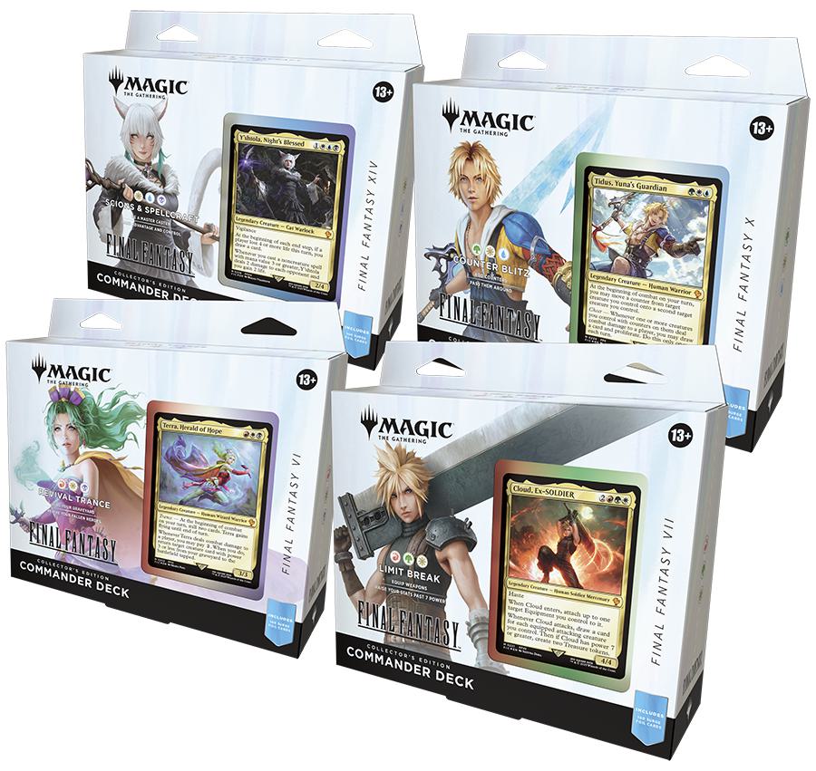 MTG - Universes Beyond: Final Fantasy - Commander Deck - Set of 4 - Collector Edition (Pre-Order) | The Time Vault CA