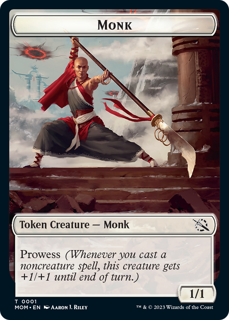 Monk // Kraken Double-Sided Token [March of the Machine Tokens] | The Time Vault CA