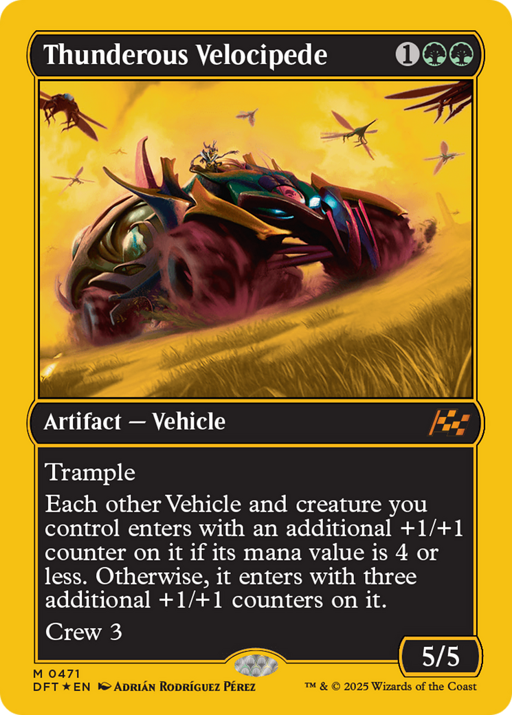 Thunderous Velocipede (First-Place Foil) [Aetherdrift] | The Time Vault CA