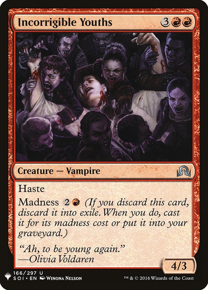 Incorrigible Youths [Mystery Booster] | The Time Vault CA
