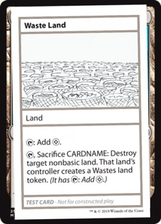 Waste Land (2021 Edition) [Mystery Booster Playtest Cards] | The Time Vault CA