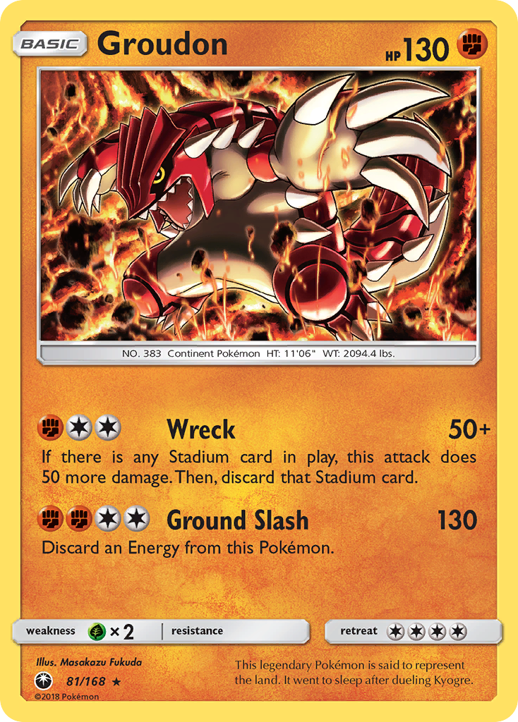 Groudon (81/168) [Sun & Moon: Celestial Storm] | The Time Vault CA