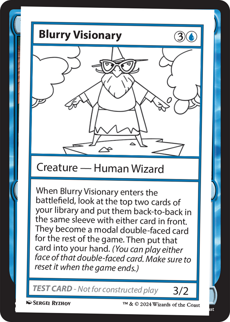 Blurry Visionary [Mystery Booster 2 Playtest Cards] | The Time Vault CA