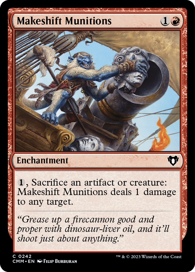 Makeshift Munitions [Commander Masters] | The Time Vault CA
