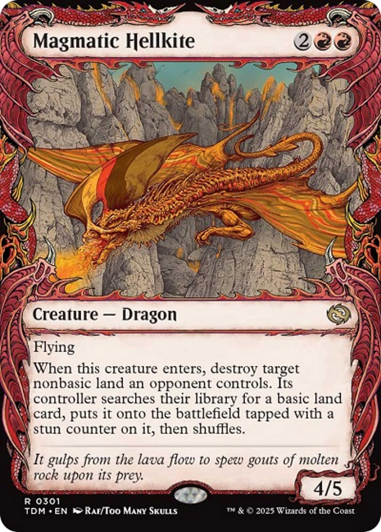 Magmatic Hellkite (Showcase) [Tarkir: Dragonstorm] | The Time Vault CA