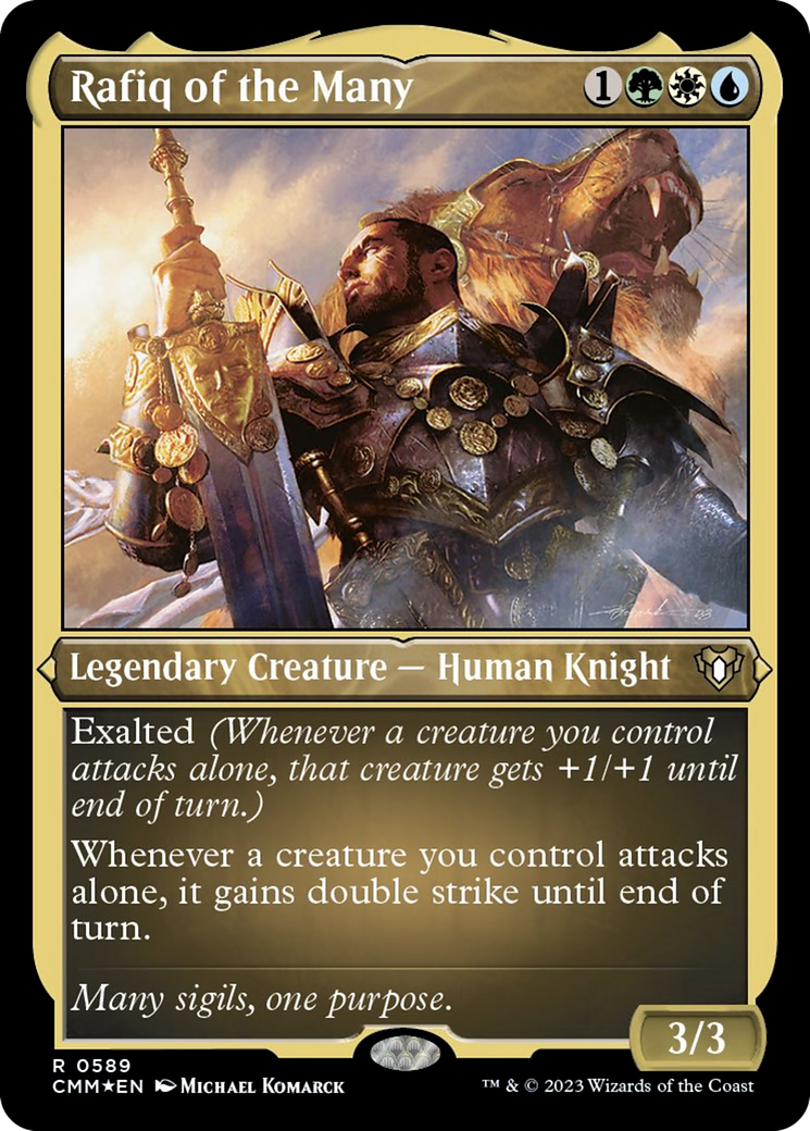 Rafiq of the Many (Foil Etched) [Commander Masters] | The Time Vault CA