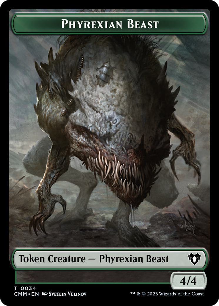 Phyrexian Beast Token [Commander Masters Tokens] | The Time Vault CA