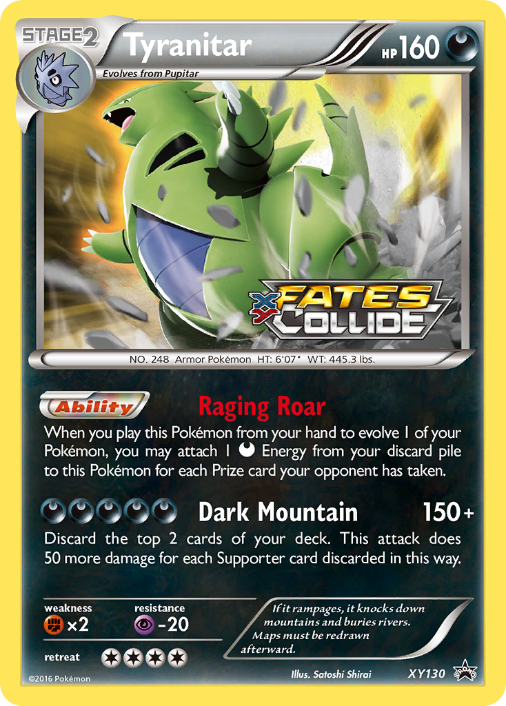 Tyranitar (XY130) [XY: Black Star Promos] | The Time Vault CA