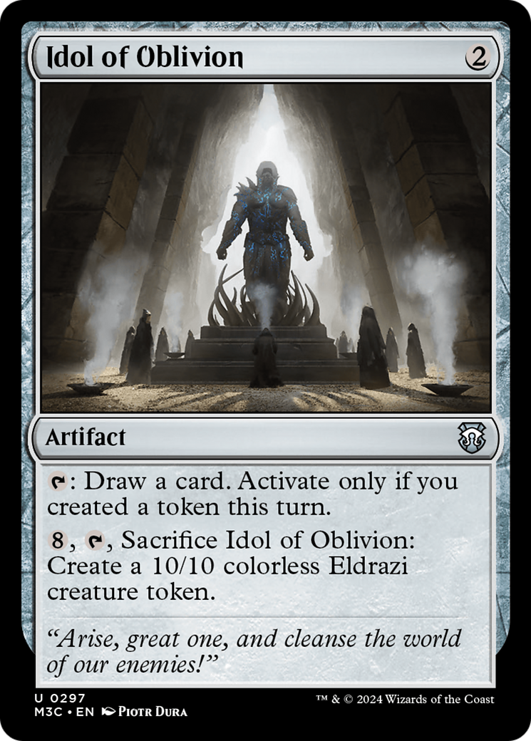 Idol of Oblivion (Ripple Foil) [Modern Horizons 3 Commander] | The Time Vault CA