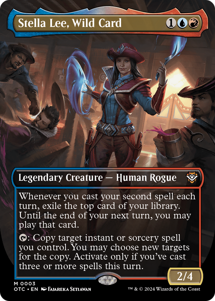 Stella Lee, Wild Card (Borderless) [Outlaws of Thunder Junction Commander] | The Time Vault CA