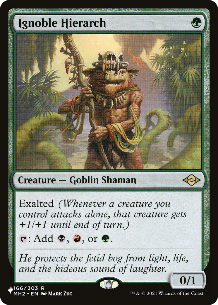 Ignoble Hierarch [The List] | The Time Vault CA