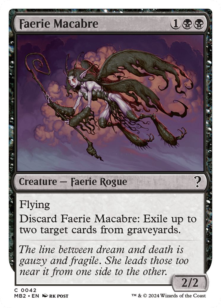 Faerie Macabre (White Border) [Mystery Booster 2] | The Time Vault CA