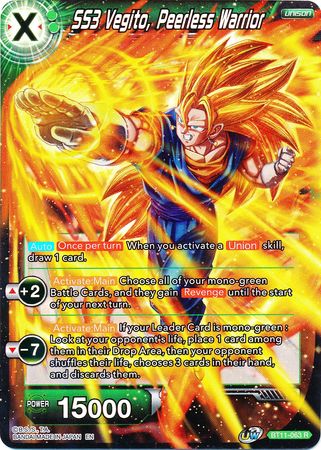 SS3 Vegito, Peerless Warrior (BT11-063) [Vermilion Bloodline 2nd Edition] | The Time Vault CA