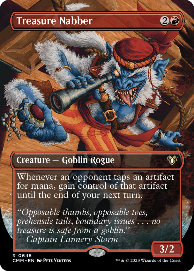 Treasure Nabber (Borderless Alternate Art) [Commander Masters] | The Time Vault CA