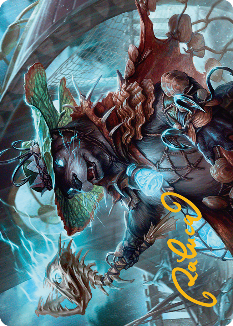 Tempest Angler Art Card (Gold-Stamped Signature) [Bloomburrow Art Series] | The Time Vault CA