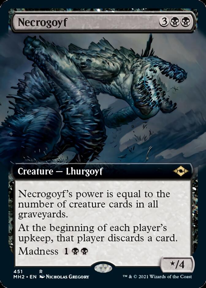 Necrogoyf (Extended Art) [Modern Horizons 2] | The Time Vault CA