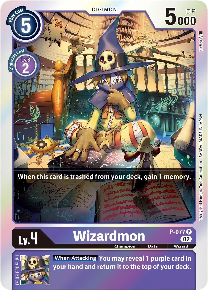 Wizardmon [P-077] (Alternate Art) [Starter Deck: Beelzemon Advanced Deck Set] | The Time Vault CA