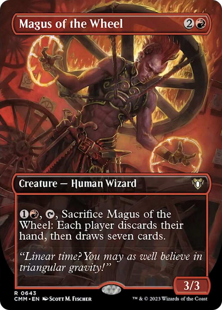 Magus of the Wheel (Borderless Alternate Art) [Commander Masters] | The Time Vault CA