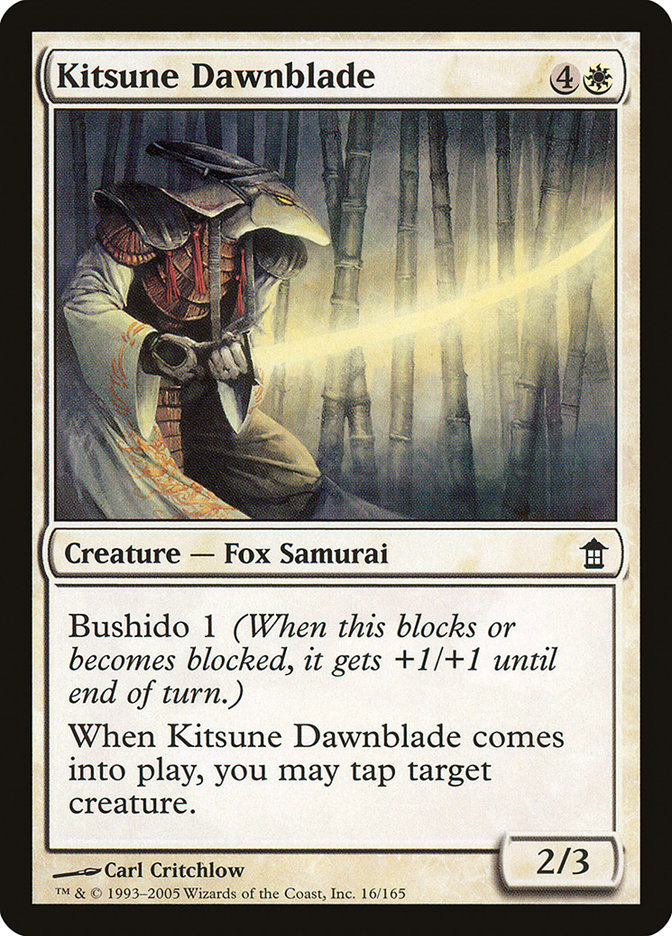 Kitsune Dawnblade [Saviors of Kamigawa] | The Time Vault CA