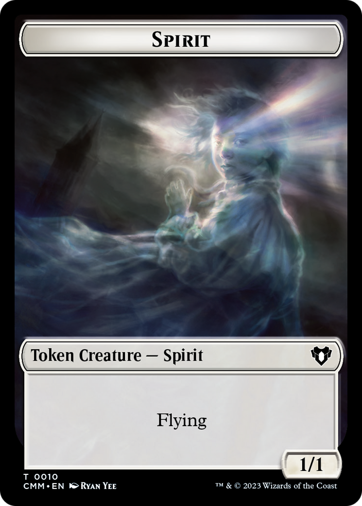 Spirit (0010) // Construct (0041) Double-Sided Token [Commander Masters Tokens] | The Time Vault CA