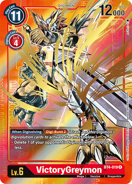 VictoryGreymon [BT4-019] (Alternate Art) [Great Legend] | The Time Vault CA