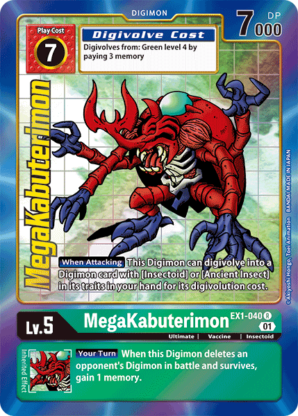 MegaKabuterimon [EX1-040] (Alternate Art) [Classic Collection] | The Time Vault CA