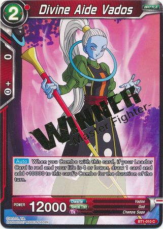 Divine Aide Vados (Winner Stamped) (BT1-010) [Tournament Promotion Cards] | The Time Vault CA