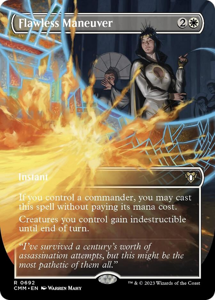Flawless Maneuver (Borderless Alternate Art) [Commander Masters] | The Time Vault CA