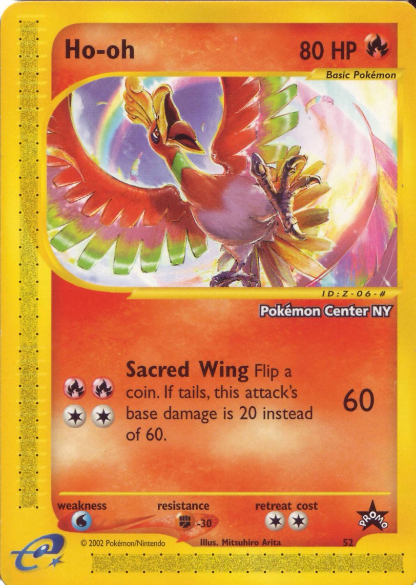 Ho-oh (52) (Pokemon Center NY Promo) [Wizards of the Coast: Black Star Promos] | The Time Vault CA