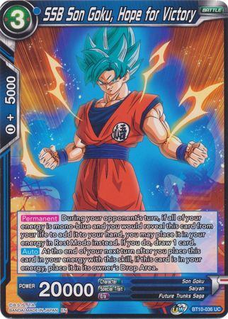 SSB Son Goku, Hope for Victory (BT10-036) [Rise of the Unison Warrior 2nd Edition] | The Time Vault CA