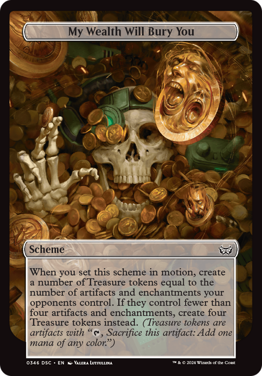 My Wealth Will Bury You (Full Art) [Duskmourn: Archenemy] | The Time Vault CA