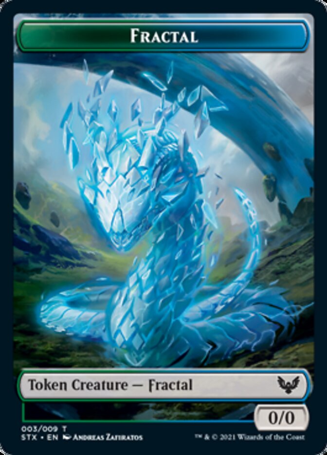 Fractal // Inkling Double-Sided Token [Strixhaven: School of Mages Tokens] | The Time Vault CA