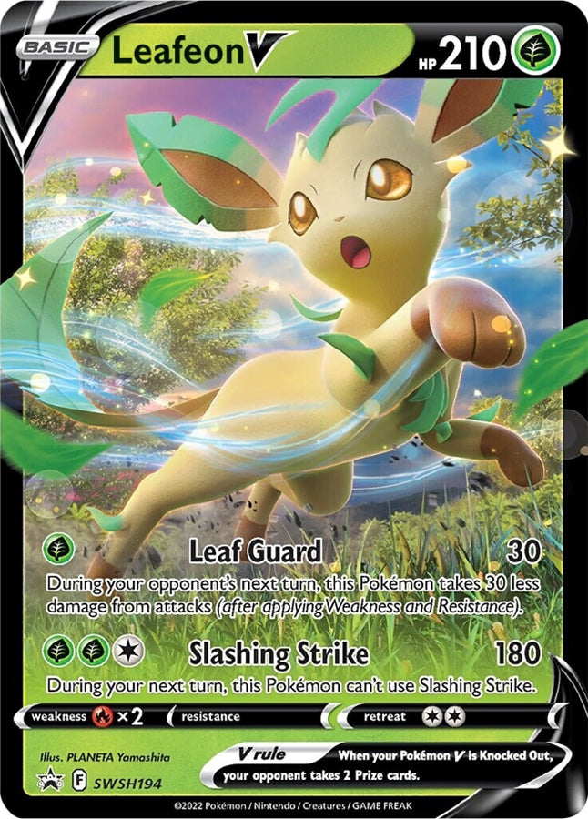 Leafeon V (SWSH194) [Sword & Shield: Black Star Promos] | The Time Vault CA