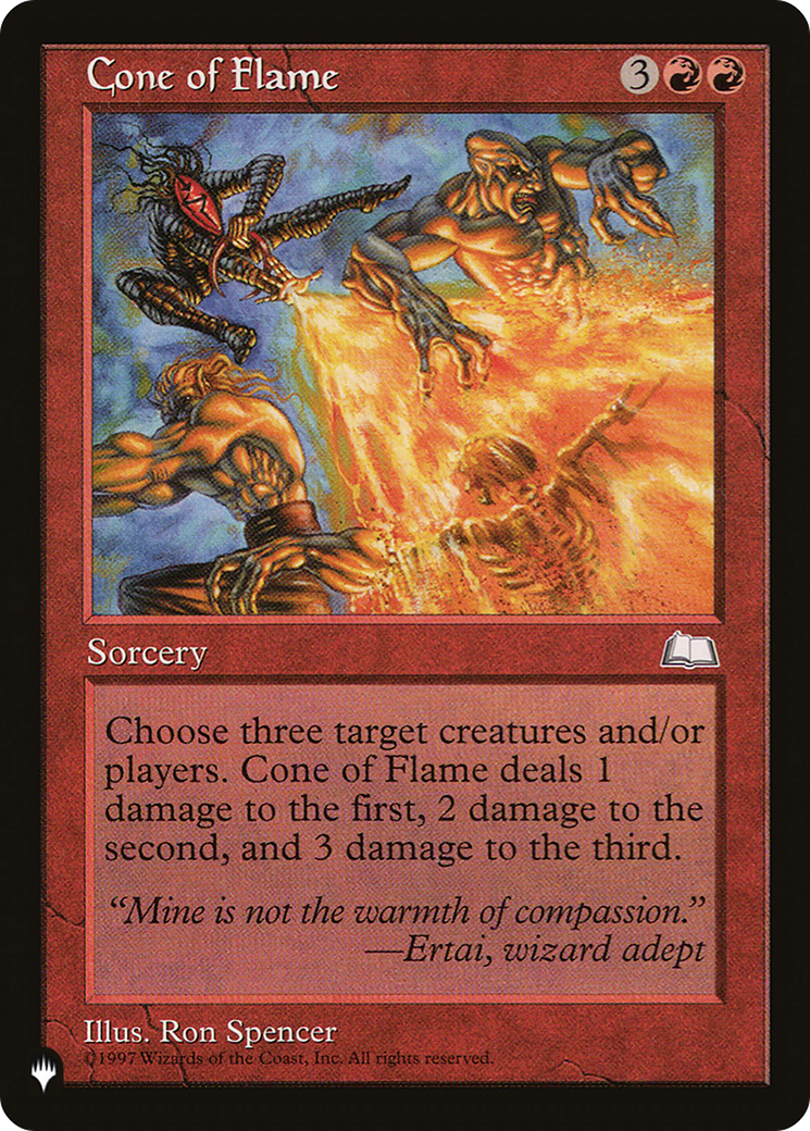 Cone of Flame [The List] | The Time Vault CA