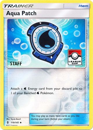 Aqua Patch (119/145) (League Promo Staff) [Sun & Moon: Guardians Rising] | The Time Vault CA