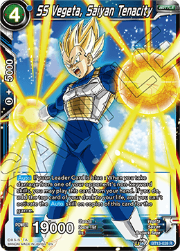 SS Vegeta, Saiyan Tenacity (Rare) (BT13-039) [Supreme Rivalry] | The Time Vault CA