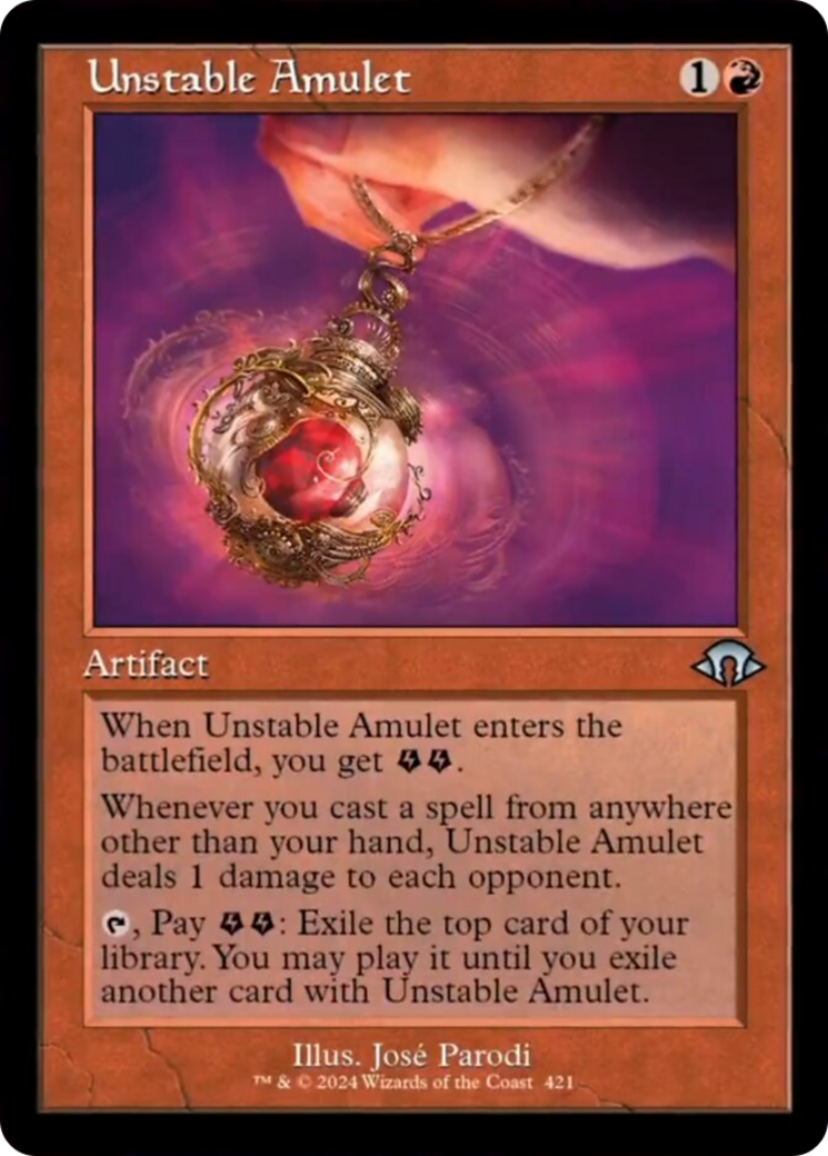 Unstable Amulet (Retro) [Modern Horizons 3] | The Time Vault CA