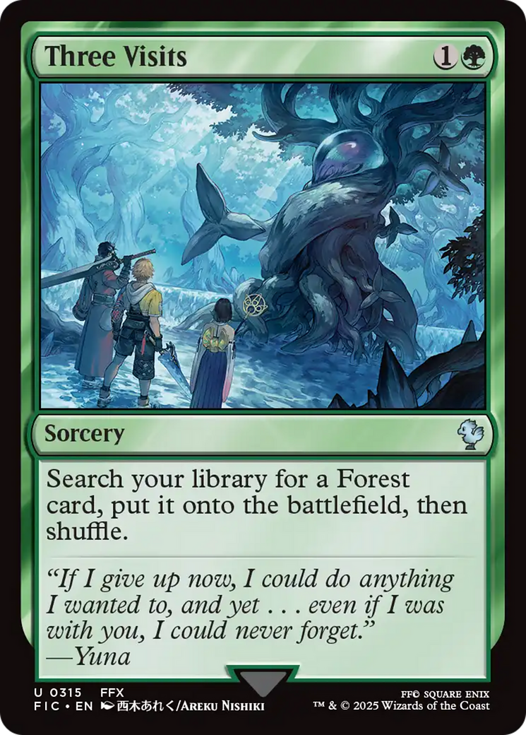 Three Visits [FINAL FANTASY Commander] | The Time Vault CA