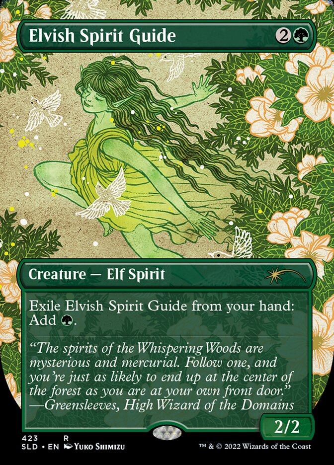 Elvish Spirit Guide (Borderless) [Secret Lair Drop Series] | The Time Vault CA