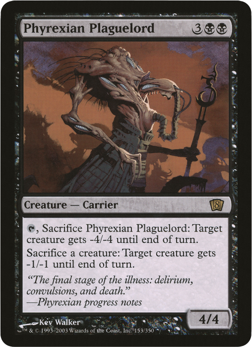 Phyrexian Plaguelord (Oversized) [Eighth Edition Box Topper] | The Time Vault CA