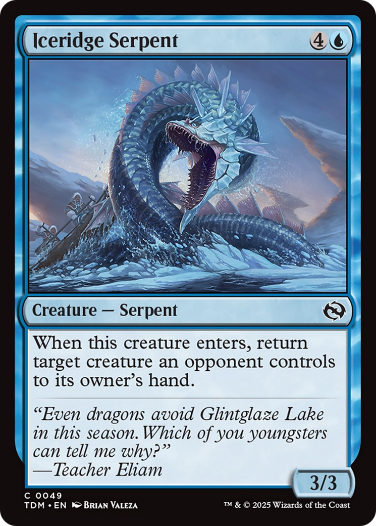 Iceridge Serpent [Tarkir: Dragonstorm] | The Time Vault CA